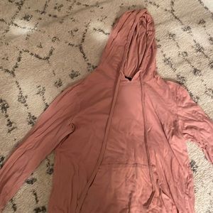 Pink hardly worn light weight hoodie
